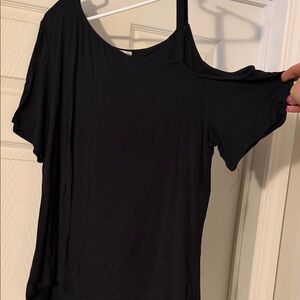 Maurices Black Short Sleeve Top
